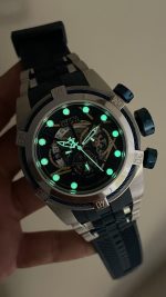 Invicta Zeus Bolt Silver 53mm Mavi Kadran