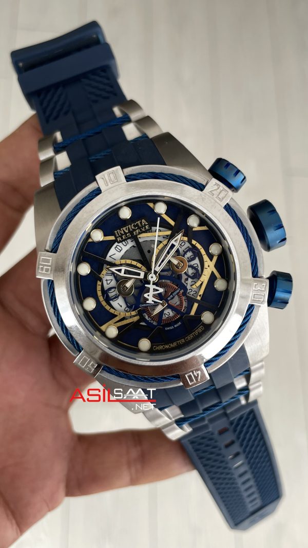 Invicta Zeus Bolt Silver 53mm Mavi Kadran Invicta Zeus Bolt Silver 53mm Mavi Kadran
