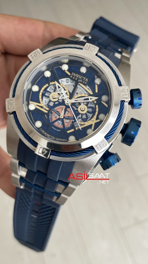 Invicta Zeus Bolt Silver 53mm Mavi Kadran Invicta Zeus Bolt Silver 53mm Mavi Kadran