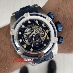 Invicta Zeus Bolt Silver 53mm Mavi Kadran