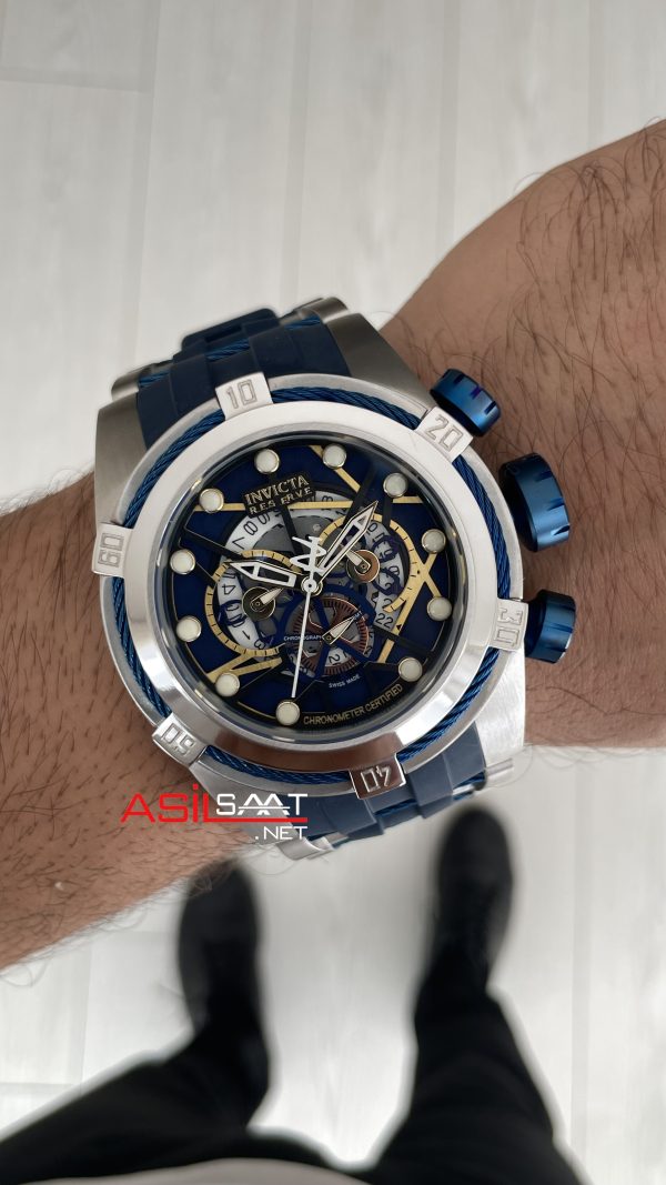 Invicta Zeus Bolt Silver 53mm Mavi Kadran Invicta Zeus Bolt Silver 53mm Mavi Kadran