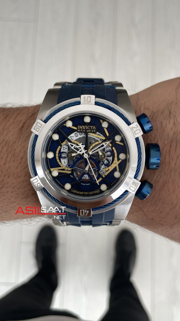 Invicta Zeus Bolt Silver 53mm Mavi Kadran Invicta Zeus Bolt Silver 53mm Mavi Kadran