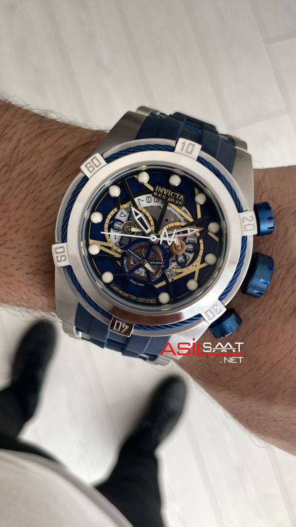 Invicta Zeus Bolt Silver 53mm Mavi Kadran Invicta Zeus Bolt Silver 53mm Mavi Kadran