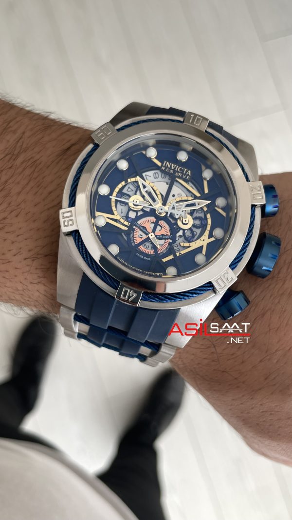 Invicta Zeus Bolt Silver 53mm Mavi Kadran Invicta Zeus Bolt Silver 53mm Mavi Kadran