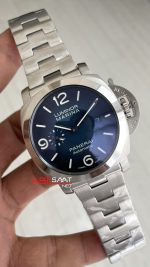 Panerai Luminor Marina PAM01316 Mavi Kadran 44mm Silver Replika Saat