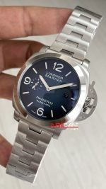 Panerai Luminor Marina PAM01316 Mavi Kadran 44mm Silver Replika Saat