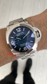 Panerai Luminor Marina PAM01316 Mavi Kadran 44mm Silver Replika Saat