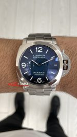 Panerai Luminor Marina PAM01316 Mavi Kadran 44mm Silver Replika Saat