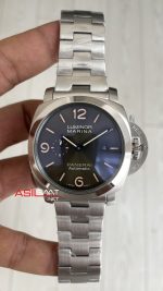 Panerai Luminor Marina Quaranta Verde Militare PAM1304 Yeşil Kadran 44mm Silver Replika Saat