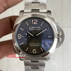 Panerai Luminor Marina Quaranta Verde Militare PAM1304 Yeşil Kadran 44mm Silver Replika Saat