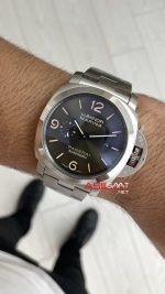 Panerai Luminor Marina Quaranta Verde Militare PAM1304 Yeşil Kadran 44mm Silver Replika Saat