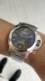 Panerai Luminor Marina Quaranta Verde Militare PAM1304 Yeşil Kadran 44mm Silver Replika Saat