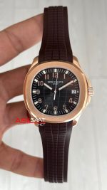 Patek Philippe Aquanaut 5168R Chocolate 40mm Kahverengi Rosegold Swiss ETA Saat GR Factory