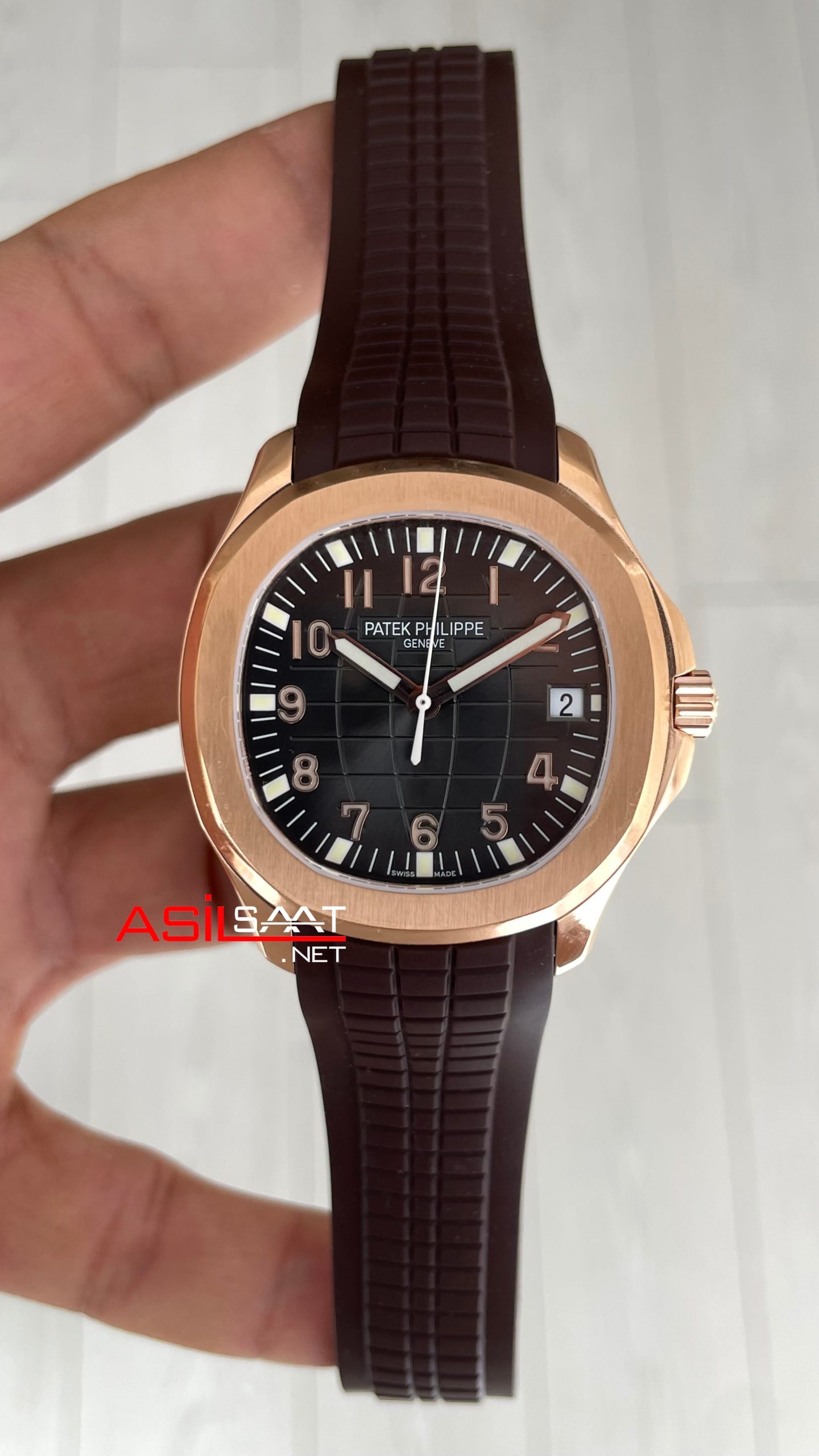 Patek Philippe Aquanaut 5168R Chocolate 40mm Kahverengi Rosegold Swiss ETA Saat GR Factory Patek Philippe Aquanaut 5168R Chocolate 40mm Kahverengi Rosegold Swiss ETA Saat GR Factory
