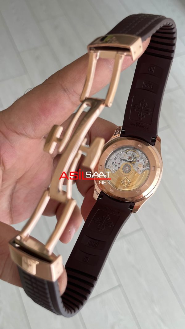 Patek Philippe Aquanaut 5168R Chocolate 40mm Kahverengi Rosegold Swiss ETA Saat GR Factory Patek Philippe Aquanaut 5168R Chocolate 40mm Kahverengi Rosegold Swiss ETA Saat GR Factory