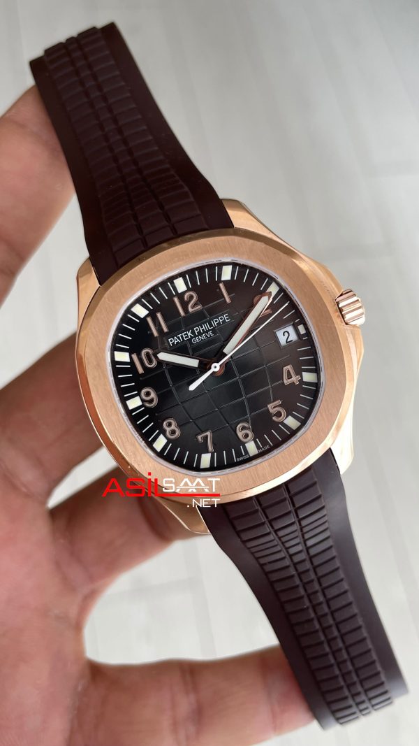 Patek Philippe Aquanaut 5168R Chocolate 40mm Kahverengi Rosegold Swiss ETA Saat GR Factory Patek Philippe Aquanaut 5168R Chocolate 40mm Kahverengi Rosegold Swiss ETA Saat GR Factory