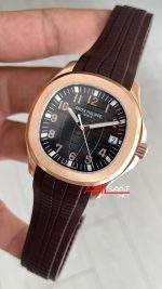 Patek Philippe Aquanaut 5168R Chocolate 40mm Kahverengi Rosegold Swiss ETA Saat GR Factory