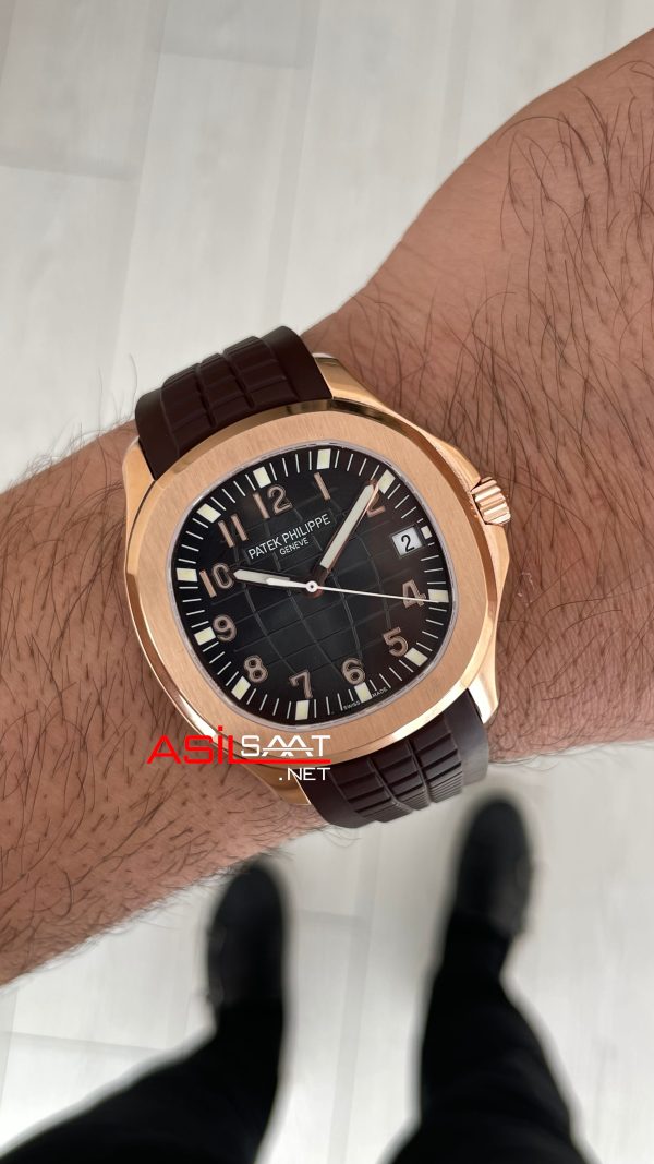 Patek Philippe Aquanaut 5168R Chocolate 40mm Kahverengi Rosegold Swiss ETA Saat GR Factory Patek Philippe Aquanaut 5168R Chocolate 40mm Kahverengi Rosegold Swiss ETA Saat GR Factory