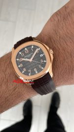 Patek Philippe Aquanaut 5168R Chocolate 40mm Kahverengi Rosegold Swiss ETA Saat GR Factory