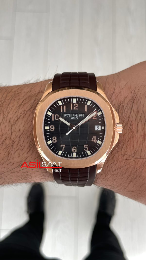 Patek Philippe Aquanaut 5168R Chocolate 40mm Kahverengi Rosegold Swiss ETA Saat GR Factory Patek Philippe Aquanaut 5168R Chocolate 40mm Kahverengi Rosegold Swiss ETA Saat GR Factory