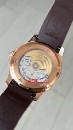 Patek Philippe Aquanaut 5168R Chocolate 40mm Kahverengi Rosegold Swiss ETA Saat GR Factory