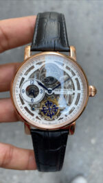 Patek Philippe Geneve Moonphase Tourbillon İskelet Rose Beyaz