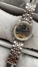 Patek Philippe Geneve Skeleton Tourbillon Silver Beyaz Kadran