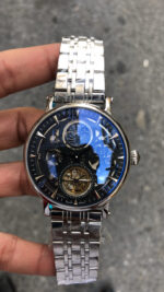 Patek Philippe Geneve Tourbillon Silver Siyah