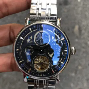 Patek Philippe Geneve Tourbillon Silver Siyah