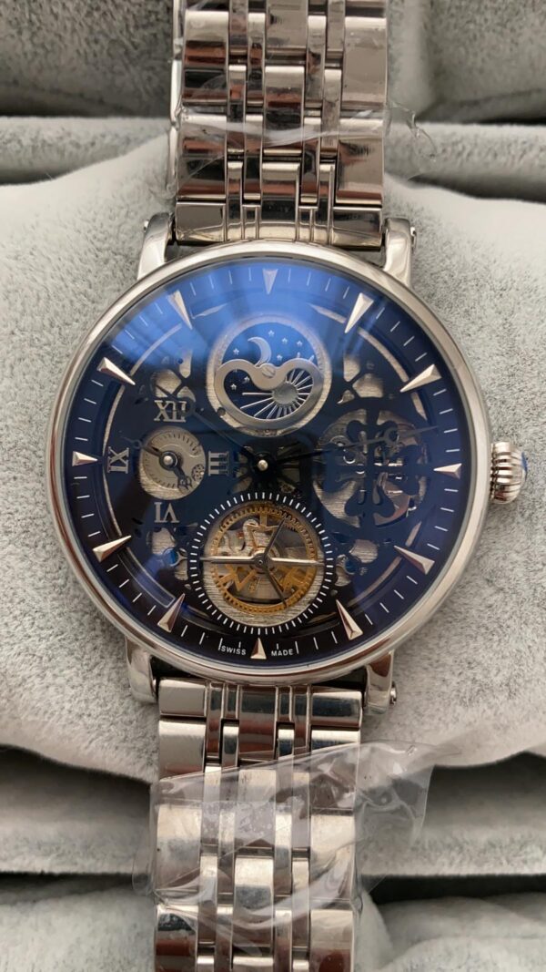 Patek Philippe Geneve Tourbillon Silver Siyah