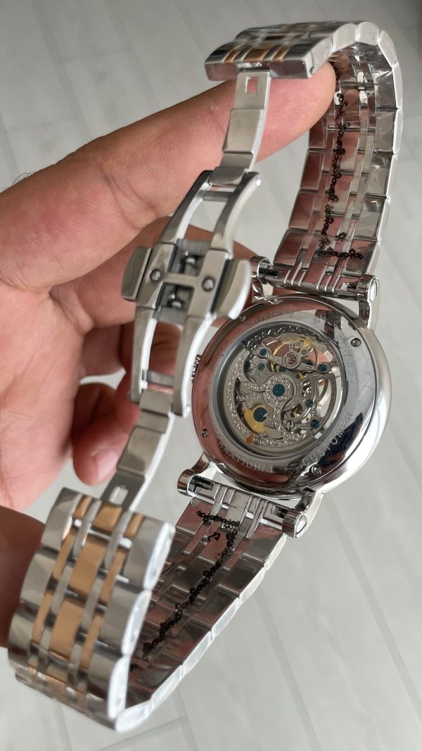 Patek Philippe Geneve Tourbillon Skeleton Silver Rose 42 mm İskelet Replika Saat Patek Philippe Geneve Tourbillon Skeleton Silver Rose 42 mm İskelet Replika Saat