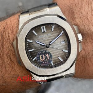 Patek Philippe Nautilus 5711 Gri Kadran Deri
