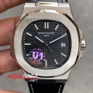 Patek Philippe Nautilus 5711 Siyah Kadran Deri