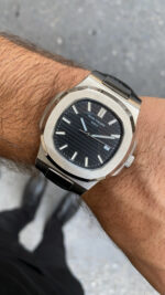 Patek Philippe Nautilus 5711 Siyah Kadran Deri