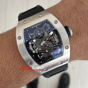 Richard Mille Bubba Watson Magnesium RM 038 Silver Replika Saat