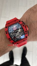 Richard Mille RM 011 Felipe Massa Red Carbon TPT Skeleton Flyback Chronograph 50mm