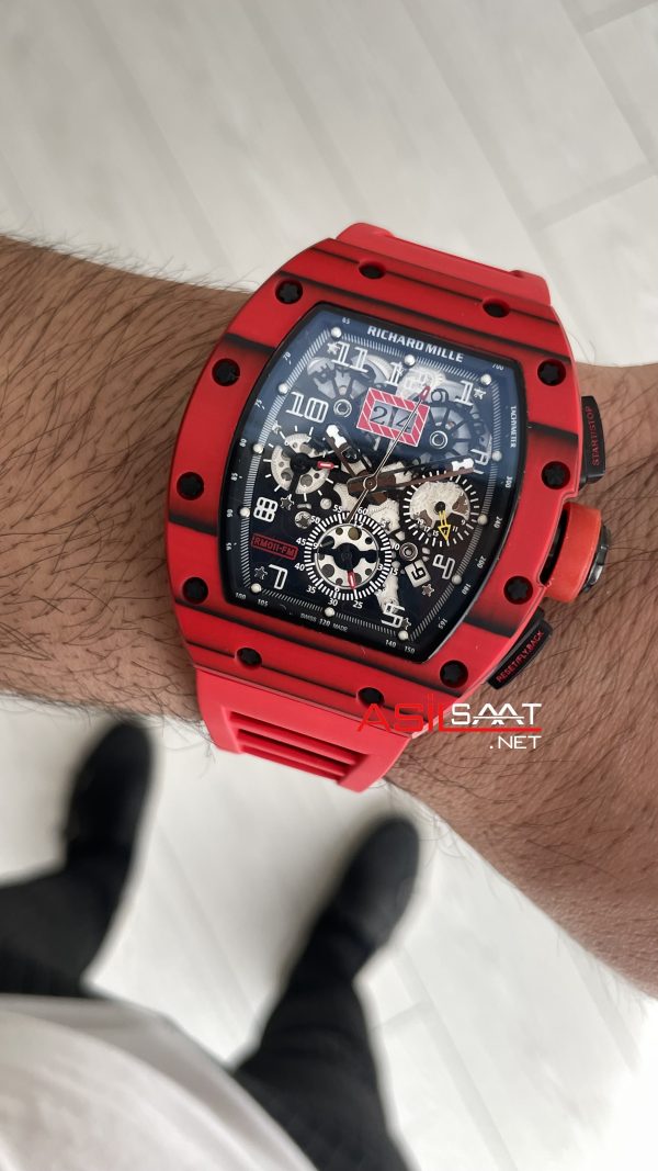 Richard Mille RM 011 Felipe Massa Red Carbon TPT Skeleton Flyback Chronograph 50mm Richard Mille RM 011 Felipe Massa Red Carbon TPT Skeleton Flyback Chronograph 50mm