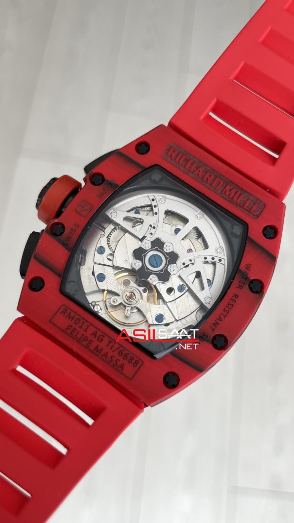 Richard Mille RM 011 Felipe Massa Red Carbon TPT Skeleton Flyback Chronograph 50mm Richard Mille RM 011 Felipe Massa Red Carbon TPT Skeleton Flyback Chronograph 50mm