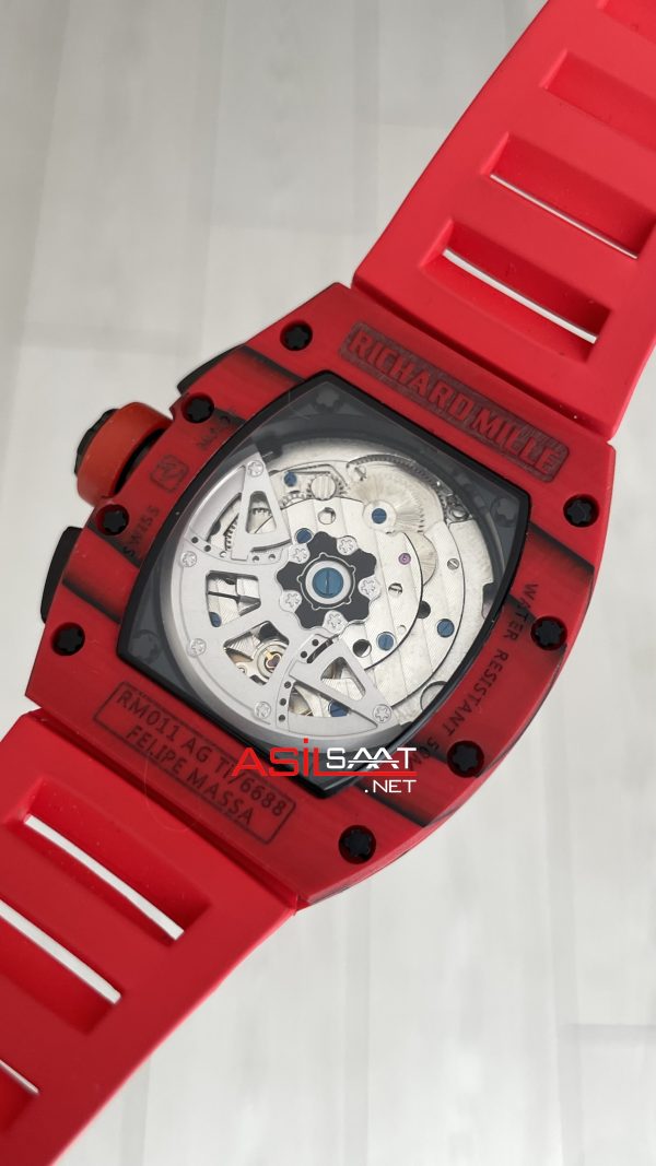 Richard Mille RM 011 Felipe Massa Red Carbon TPT Skeleton Flyback Chronograph 50mm Richard Mille RM 011 Felipe Massa Red Carbon TPT Skeleton Flyback Chronograph 50mm