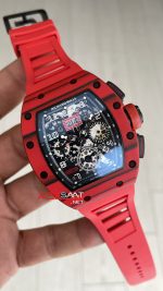 Richard Mille RM 011 Felipe Massa Red Carbon TPT Skeleton Flyback Chronograph 50mm