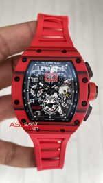 Richard Mille RM 011 Felipe Massa Red Carbon TPT Skeleton Flyback Chronograph 50mm