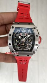 Richard Mille RM011 Titanium Flyback Kırmızı Chronograph 50mm