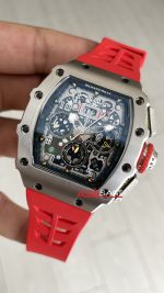 Richard Mille RM011 Titanium Flyback Kırmızı Chronograph 50mm