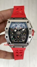 Richard Mille RM011 Titanium Flyback Kırmızı Chronograph 50mm