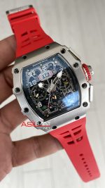 Richard Mille RM011 Titanium Flyback Kırmızı Chronograph 50mm
