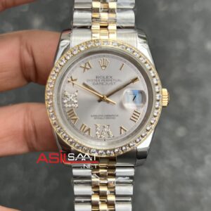 Rolex Datejust 116231 Jubilee Sundust Kadın Saati 36 mm Silver Gold