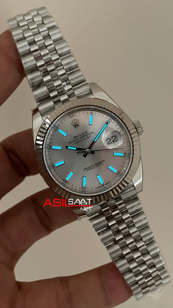 Rolex Datejust Beyaz 126334 Jubilee 41mm DD3235 V2 Super Klon Swiss ETA Saat AR Factory Rolex Datejust Beyaz 126334 Jubilee 41mm DD3235 V2 Super Klon Swiss ETA Saat AR Factory