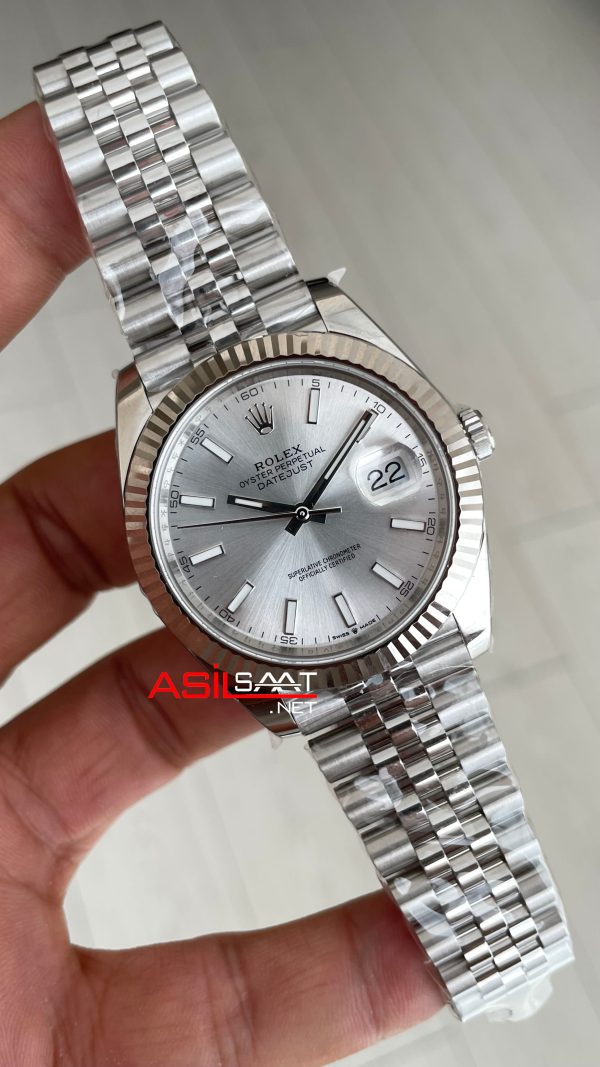 Rolex Datejust Beyaz 126334 Jubilee 41mm DD3235 V2 Super Klon Swiss ETA Saat AR Factory Rolex Datejust Beyaz 126334 Jubilee 41mm DD3235 V2 Super Klon Swiss ETA Saat AR Factory