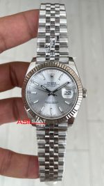 Rolex Datejust Beyaz 126334 Jubilee 41mm DD3235 V2 Super Klon Swiss ETA Saat AR Factory