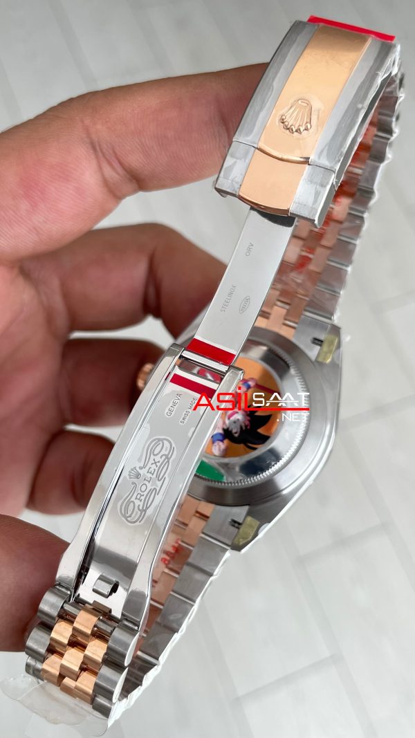 Rolex Datejust Chocolate 126331 Jubilee Rose Two Tone 41mm DD3235 V2 Super Clone Swiss ETA Saat AR Factory Rolex Datejust Chocolate 126331 Jubilee Rose Two Tone 41mm DD3235 V2 Super Clone Swiss ETA Saat AR Factory